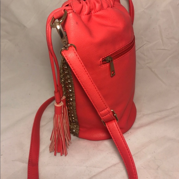 Fabulous Bucket Salmon Color.. Rhinestones - Picture 3 of 4